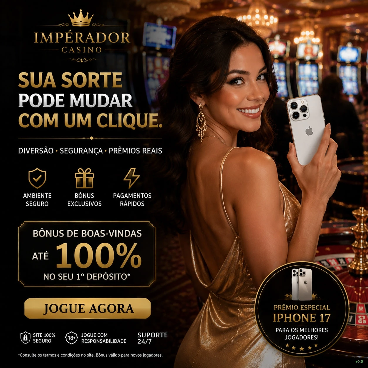 Imagem promocional do login da r38